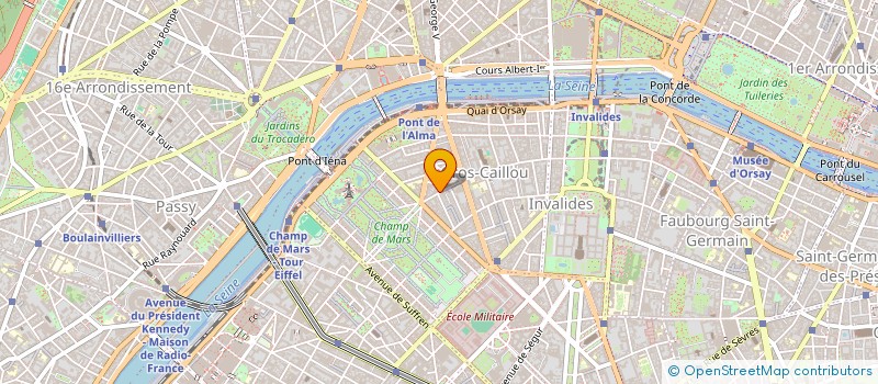 localisation de l'entreprise SYND.COPR. 116 RUE ST DOMINIQUE  75007 P  PARIS