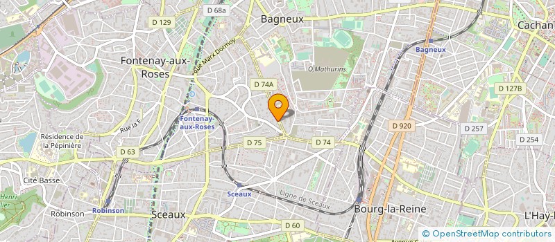 localisation de l'entreprise SYND.COPR. 118 AV. DU MAL FOCH  92 FONTE à FONTENAY-AUX-ROSES