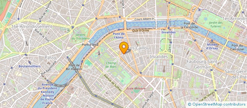 localisation de l'entreprise SYND.COPR. 118 R SAINT DOMINIQUE 75007 P  PARIS