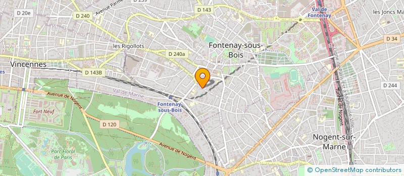 localisation de l'entreprise SYND.COPR. 119 RUE CROIX NIVERT 15EME RE à FONTENAY-SOUS-BOIS