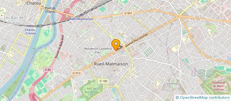 localisation de l'entreprise SYND.COPR. 12 AU 14 RUE PASCAL NANTERRE à RUEIL-MALMAISON