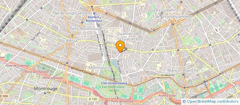 localisation de l'entreprise SYND.COPR. 12 AV REILLE 14EME   REP PAR  PARIS