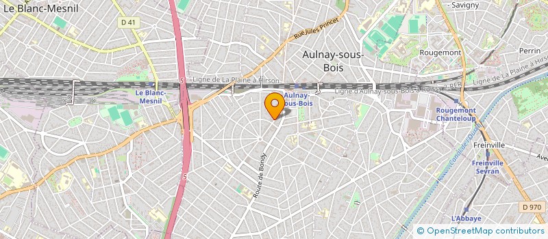 localisation de l'entreprise SYND.COPR. 12 BD DE STRASBOURG 93 AULNA à AULNAY-SOUS-BOIS