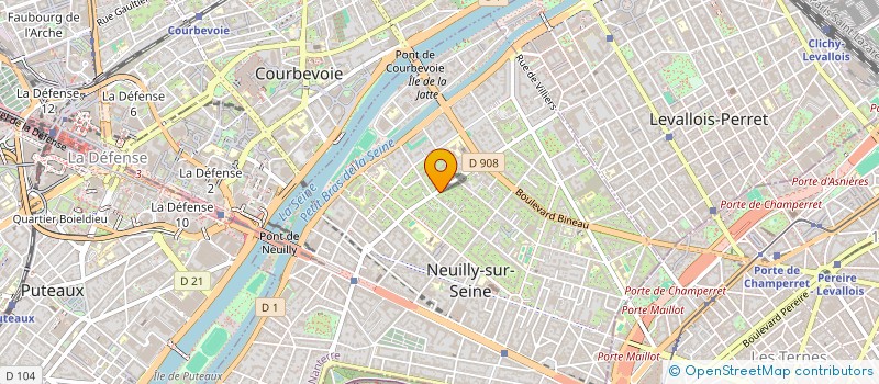 localisation de l'entreprise SYND.COPR. 12 BD DU CHATEAU à NEUILLY-SUR-SEINE