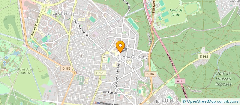 localisation de l'entreprise SYND COPR 12 BLD GLATIGNY  VERSAILLES  VERSAILLES