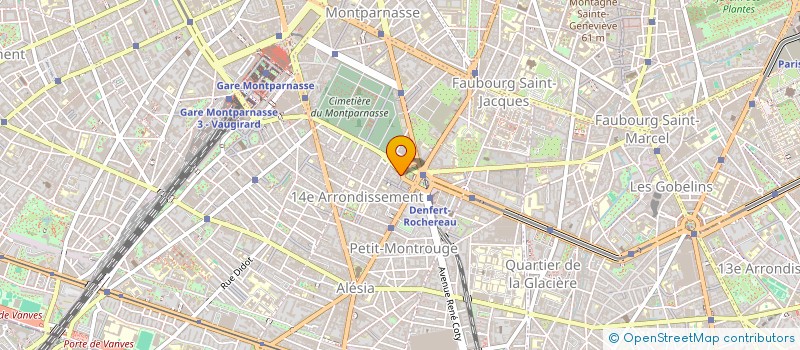 localisation de l'entreprise SYND.COPR. 12 PL. DENFERT       ROCHEREA  PARIS