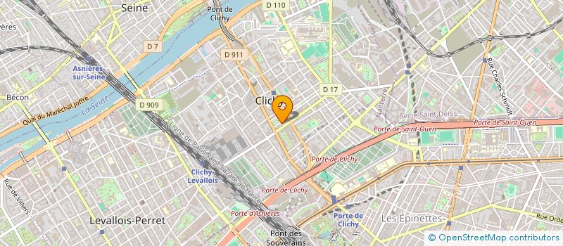 localisation de l'entreprise SYND COPR 12 PL MARTYRS 92110 CLICHY  CLICHY