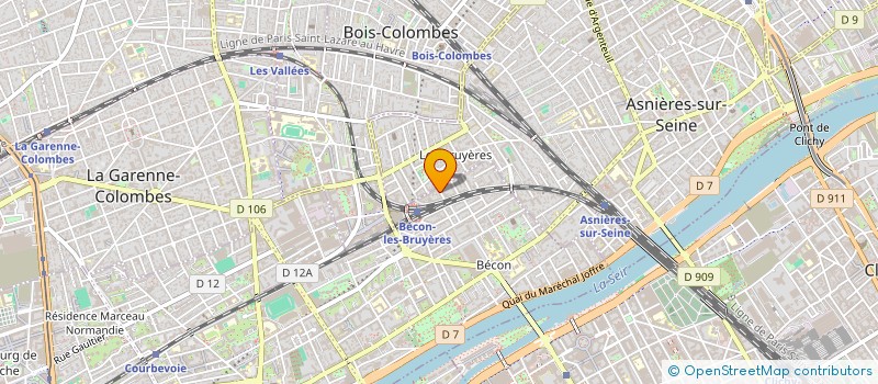 localisation de l'entreprise SYND.COPR. 12 R DE LA SABLIERE 92 ASNIE à COURBEVOIE