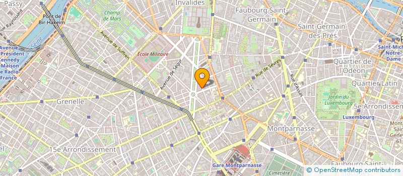 localisation de l'entreprise SYND.COPR. 12 R GENERAL BERTRAND 75007 P  PARIS