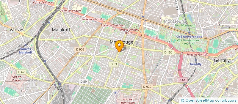 localisation de l'entreprise SYND.COPR. 12 R RENE BARTHELEMY  MONTROU  MONTROUGE