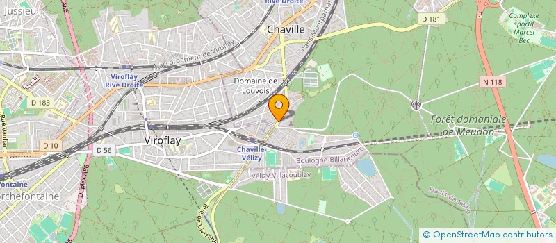 localisation de l'entreprise SYND.COPR. 12 RUE DE JOUY 92 CHAVILLE RE à CHAVILLE