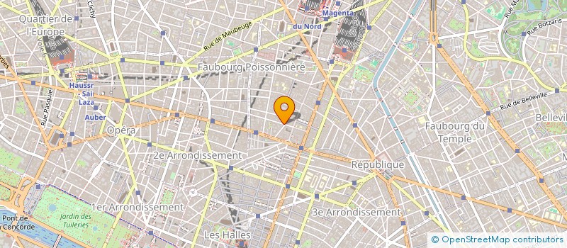 localisation de l'entreprise SYND.COPR. 12 RUE DE L ECHIQUIER 75010 P  PARIS