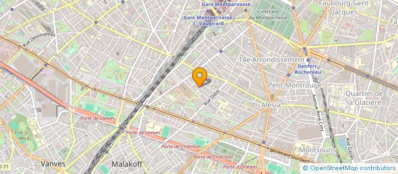 localisation de l'entreprise SYND.COPR. 12 RUE DE LA FOLIE   REGNAULT  PARIS