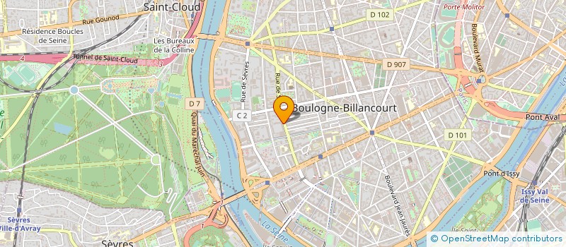 localisation de l'entreprise SYND.COPR. 12 RUE DE LOTA 75016 PARIS RE à BOULOGNE-BILLANCOURT