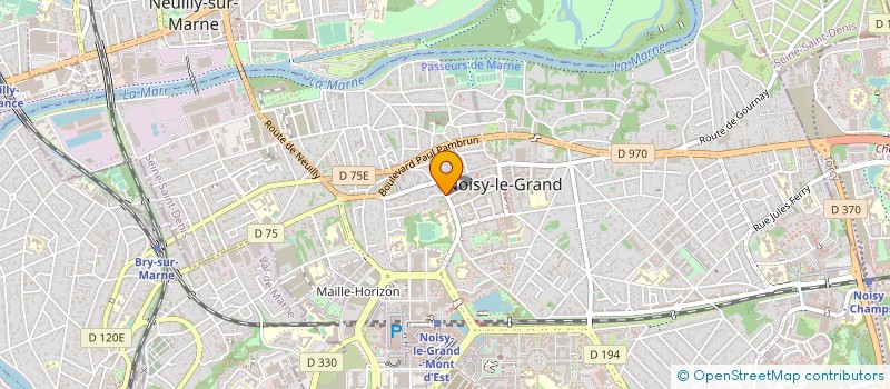 localisation de l'entreprise SYND.COPR. 12 RUE DU DOCTEUR    SUREAU 9  NOISY-LE-GRAND