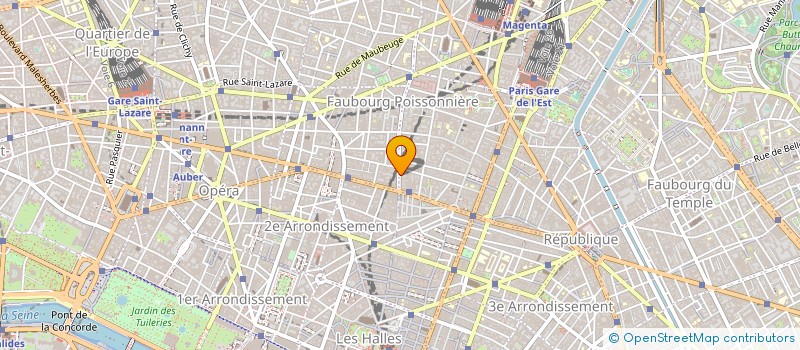 localisation de l'entreprise SYND.COPR. 12 RUE DU FBG POISSONNIERE 75  PARIS