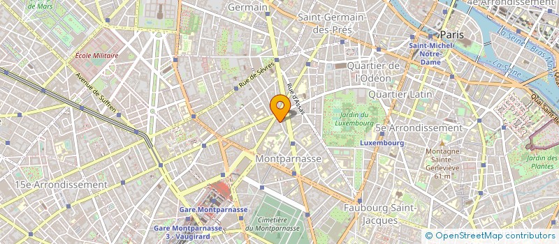 localisation de l'entreprise SYND.COPR. 12 RUE NOTRE DAME DES CHAMPS  PARIS