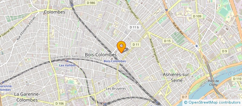 localisation de l'entreprise SYND.COPR. 12 RUE RASPAIL 92    BOIS COL à BOIS-COLOMBES