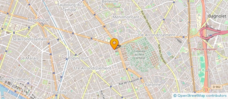 localisation de l'entreprise SYND.COPR. 12 RUE RENE VILLERME 75011 PA  PARIS