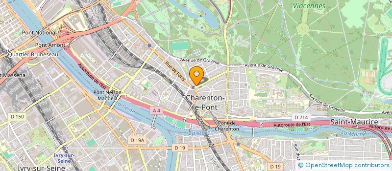 localisation de l'entreprise SYND.COPR. 120 AV MAL DE LATTRE DE TASSI à CHARENTON-LE-PONT