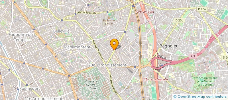 localisation de l'entreprise SYND.COPR. 121 AV GAMBETTA      75020 PA  PARIS