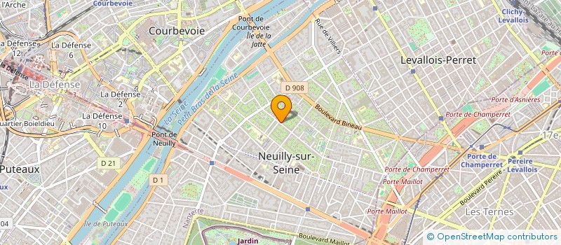 localisation de l'entreprise SYND.COPR. 122 RUE PERRONET 92 NEUILLY à NEUILLY-SUR-SEINE