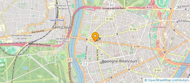 localisation de l'entreprise SYND COPR 123 ROUTE DE LA REINE à BOULOGNE-BILLANCOURT