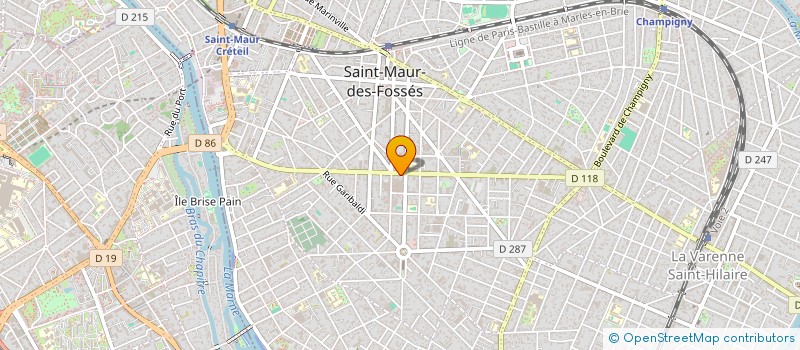 localisation de l'entreprise SYND.COPR. 124 BD DE CRETEIL 94 ST MAUR à SAINT-MAUR-DES-FOSSES