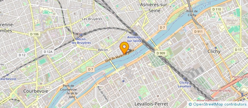 localisation de l'entreprise SYND.COPR. 126 BD DE CHARONNE 53 53B R P  COURBEVOIE