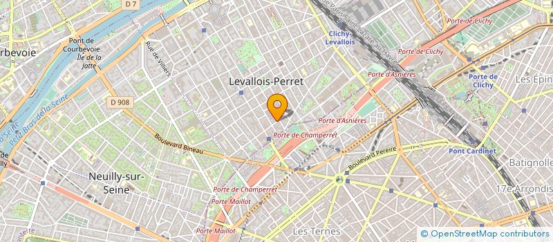 localisation de l'entreprise SYND.COPR. 129 AV ARISTIDE BRIAND 92 LEV à LEVALLOIS-PERRET