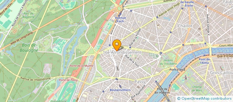 localisation de l'entreprise SYND.COPR. 129 RUE DE LA TOUR   PARIS 16  PARIS