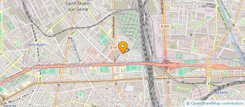 localisation de l'entreprise SYND COPR 13-15 RUE DES ENTREPOTS 93 à SAINT-OUEN-SUR-SEINE