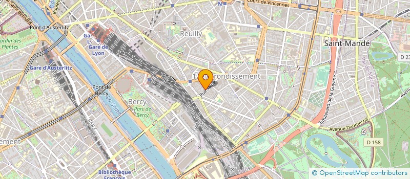 localisation de l'entreprise SYND.COPR. 13-15 RUE TAINE 75012 PARIS R  PARIS