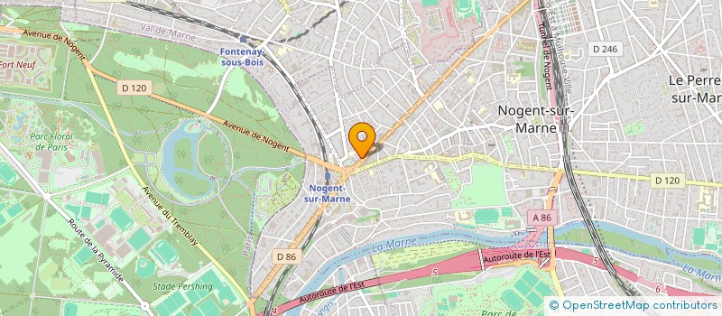 localisation de l'entreprise SYND.COPR. 13 17 BD DE STRASBOU à NOGENT-SUR-MARNE