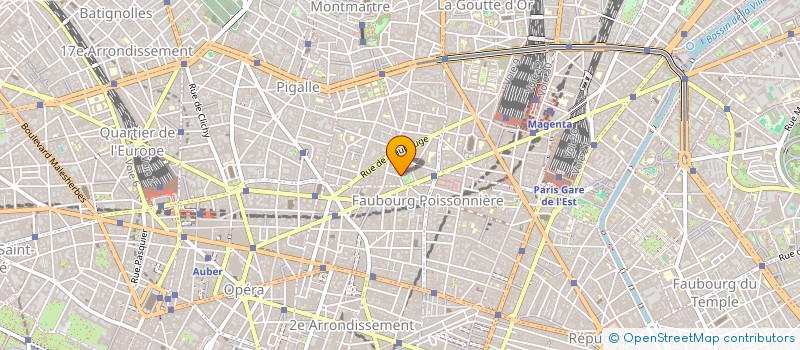 localisation de l'entreprise SYND.COPR. 13 AU 21 AV. RONSART BAT B 93  PARIS
