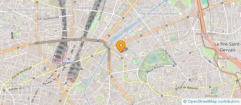 localisation de l'entreprise SYND.COPR. 13 AV DE SECRETAN    75019 PA  PARIS