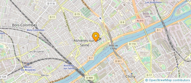 localisation de l'entreprise SYND.COPR. 13 AV PASTEUR        COURBEVO  ASNIERES-SUR-SEINE