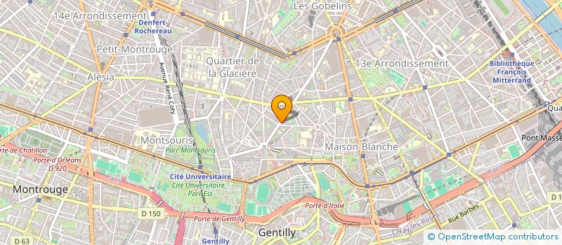 localisation de l'entreprise SYND.COPR. 13 AV. STEPHANE      MALLARME  PARIS