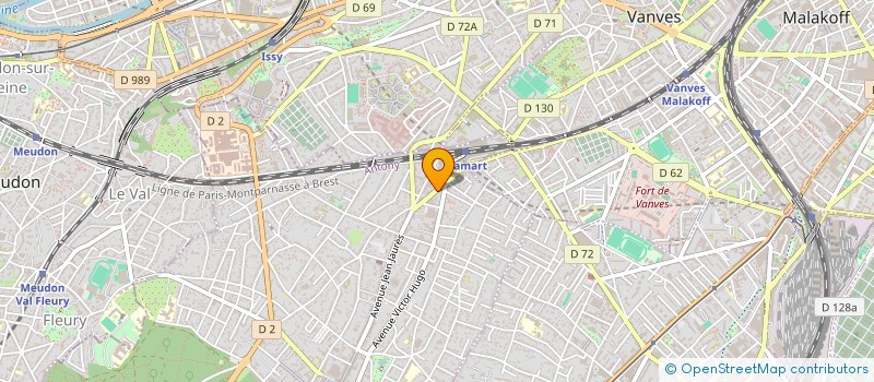 localisation de l'entreprise SYND COPR 13 BIS-15 SENTIER DES BIGOTS à CLAMART