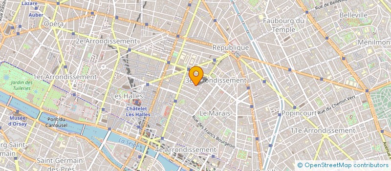 localisation de l'entreprise SYND.COPR. 13 R DES GRAVILLIERS 75003 PA  PARIS