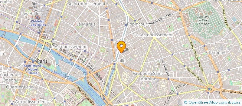 localisation de l'entreprise SYND COPR 13 RUE DAVAL 75011 PARIS  PARIS