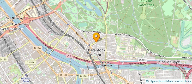 localisation de l'entreprise SYND.COPR. 13 RUE DE LA REPUBLIQ à CHARENTON-LE-PONT