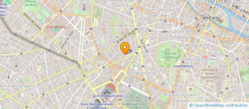 localisation de l'entreprise SYND.COPR. 13 RUE DES CANETTES  75006 PA  PARIS