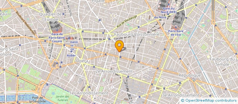 localisation de l'entreprise SYND.COPR. 13 RUE DU FAUBOURG   MONTMART  PARIS