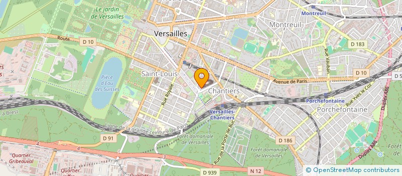 localisation de l'entreprise SYND COPR 13 RUE EDOUARD LEFEBVRE à VERSAILLES
