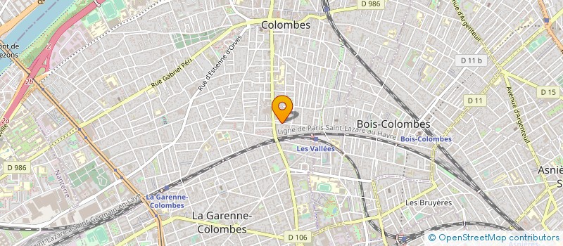 localisation de l'entreprise SYND.COPR. 13 RUE FELIX FAURE 92 COLOM à COLOMBES