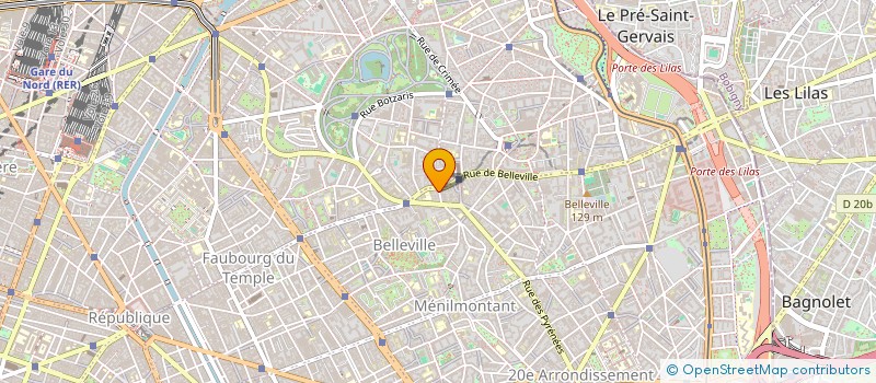 localisation de l'entreprise SYND COPR 13 RUE JB DUMAY 75020 PARIS  PARIS