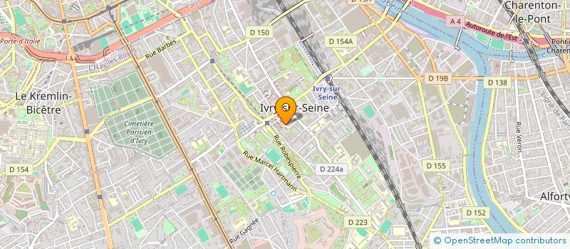 localisation de l'entreprise SYND.COPR. 13 RUE JEAN BAPTISTE CLEMENT à IVRY-SUR-SEINE