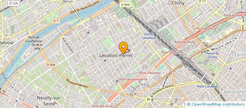 localisation de l'entreprise SYND.COPR. 13 RUE LEON BLUM 92 CLICHY R à LEVALLOIS-PERRET