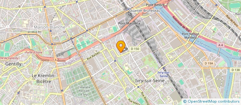 localisation de l'entreprise SYND COPR 13 RUE MIRABEAU à IVRY-SUR-SEINE